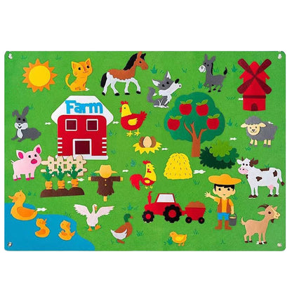 Tablica Edukacyjna Zwierzęta Montessori