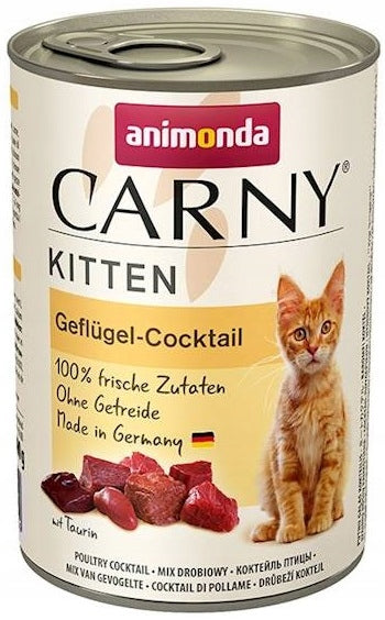 Animonda Carny Kitten karma mokra dla kociąt 6x400 g bezzbożowa w puszce – mix smaków