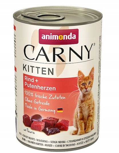 Animonda Carny Kitten karma mokra dla kociąt 6x400 g bezzbożowa w puszce – mix smaków