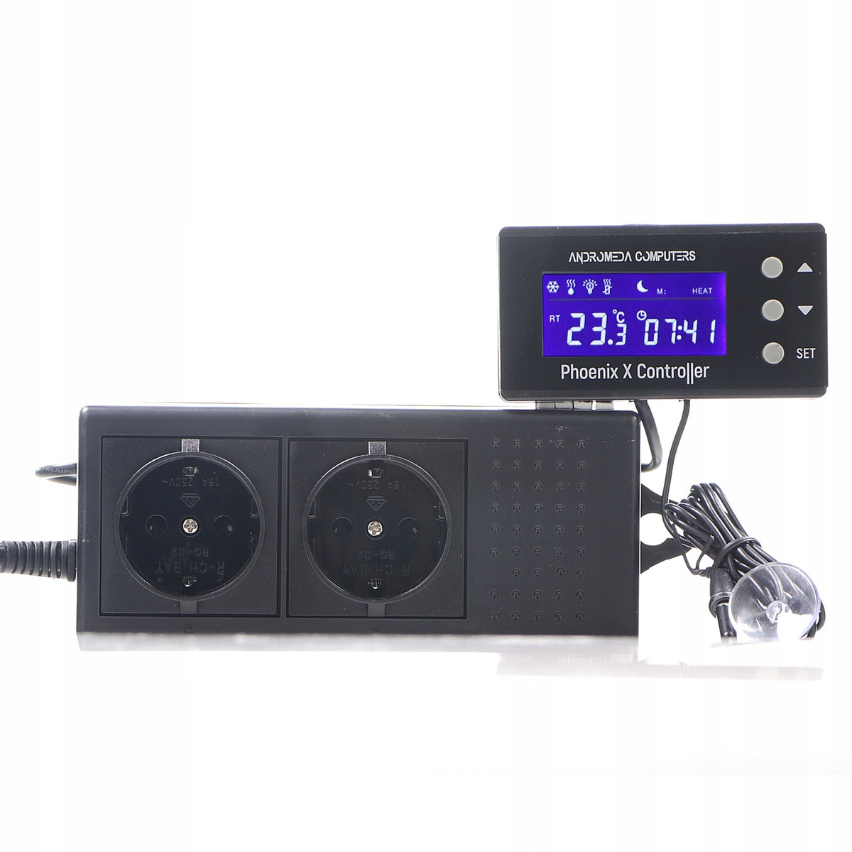 Andromeda Computers Phoenix X termostat z programatorem do terrarium – 2 kanały, 1200W