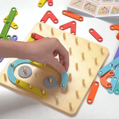 Plansza Kreatywna: Drewniane Puzzle Montessori
