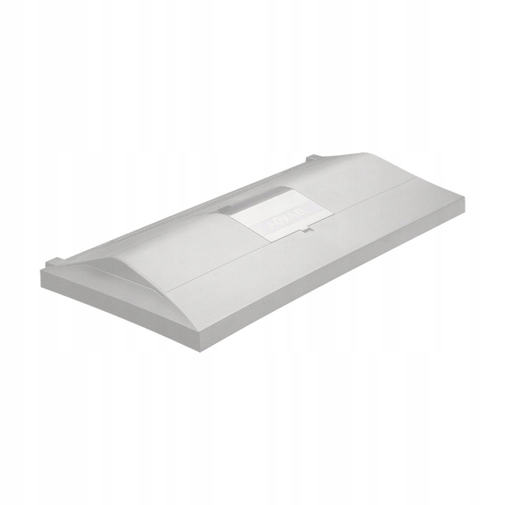 Akwarium 54 l 60x30x30 cm z pokrywą LED dzień/noc – zestaw z matą i tłem, białe