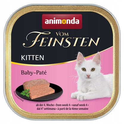 Animonda Vom Feinsten Kitten mokra karma dla kociąt 100 g – bezzbożowy pasztet, tacka
