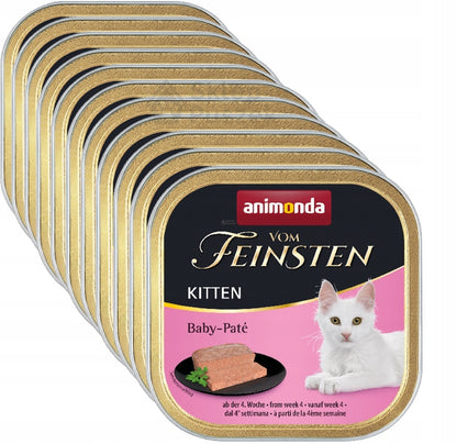 Animonda Vom Feinsten Kitten mokra karma dla kociąt 100 g – bezzbożowy pasztet, tacka