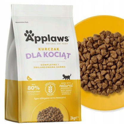 Applaws Cat Kitten sucha karma dla kociąt 2 kg bezzbożowa, 75% mięsa – kurczak
