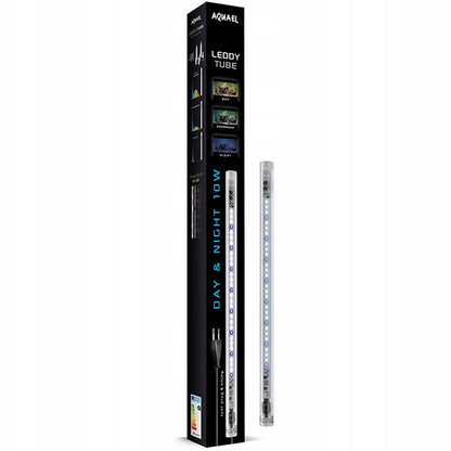 Aquael Classic Box akwarium 54 l z pokrywą LED 10 W Day & Night – zestaw 60x30x30 cm, prosta szyba