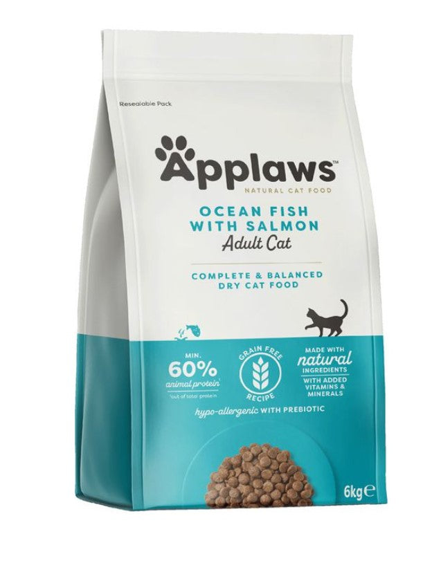 Applaws sucha karma dla kota 6 kg bezzbożowa, 80% ryb oceanicznych – ryby oceaniczne i łosoś