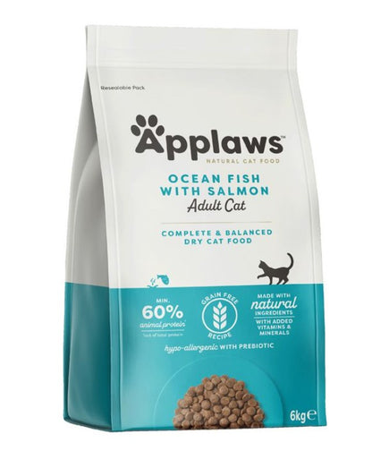 Applaws sucha karma dla kota 6 kg bezzbożowa, 80% ryb oceanicznych – ryby oceaniczne i łosoś