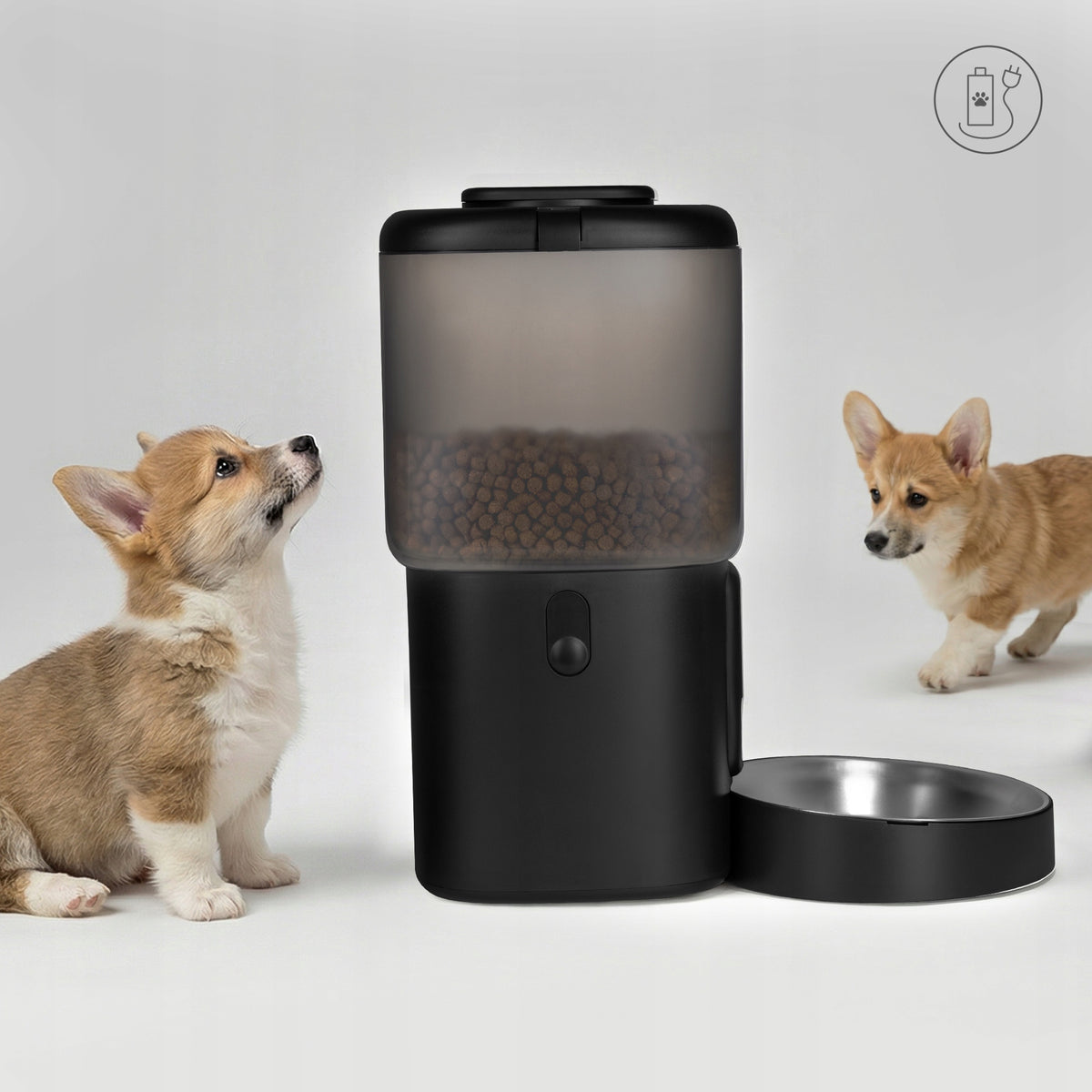Peluvio Feast automatyczny dozownik karmy 4,5 l z fontanną 2,5 l, kamerą i Wi-Fi
