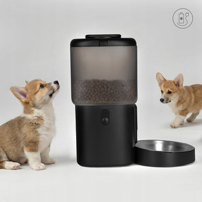 Peluvio Feast automatyczny dozownik karmy 4,5 l z fontanną 2,5 l, kamerą i Wi-Fi