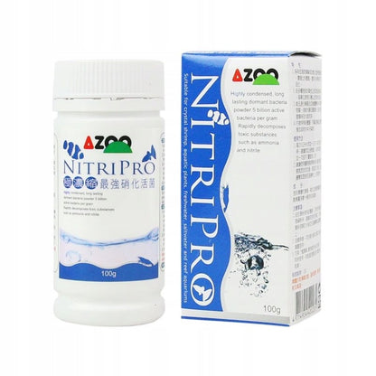 Azoo NitriPro bakterie do akwarium w proszku 100 g – uśpione bakterie nitryfikacyjne