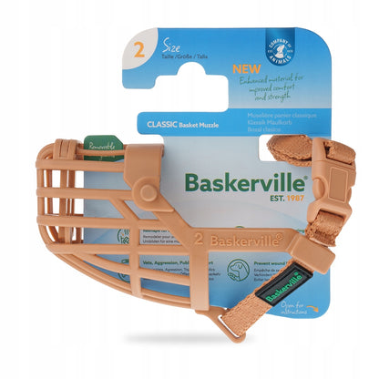 Baskerville Classic 2 kaganiec fizjologiczny dla psa z osłoną, XXS 15 cm – beżowy