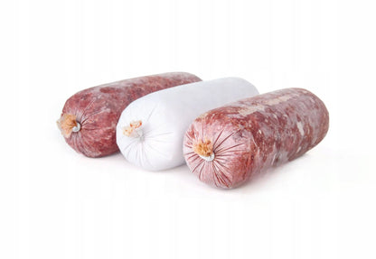 Mrożona karma BARF dla psa 100% wołowina 10 kg – 20 batonów po 500 g, bez zbóż