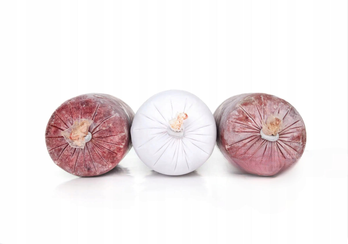 Mrożona karma BARF dla psa 100% wołowina 10 kg – 20 batonów po 500 g, bez zbóż