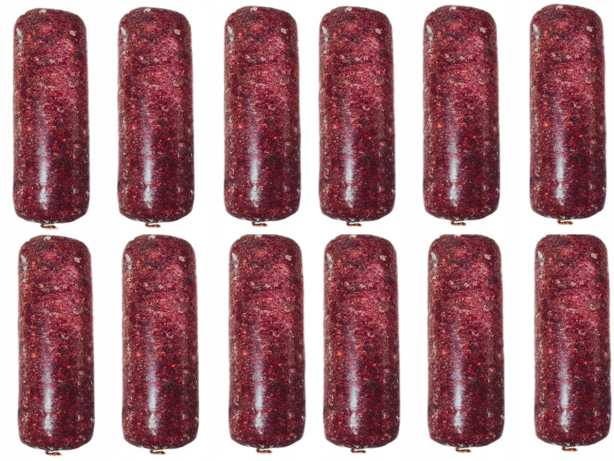Mrożona karma BARF dla psa 100% wołowina 10 kg – 20 batonów po 500 g, bez zbóż