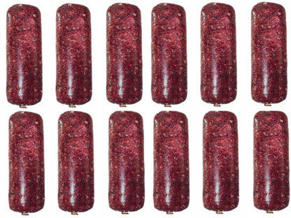 Mrożona karma BARF dla psa 100% wołowina 10 kg – 20 batonów po 500 g, bez zbóż