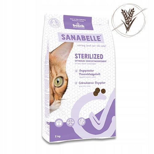 Bosch Sanabelle Sterilized sucha karma dla kotów sterylizowanych 8 kg – z drobiem