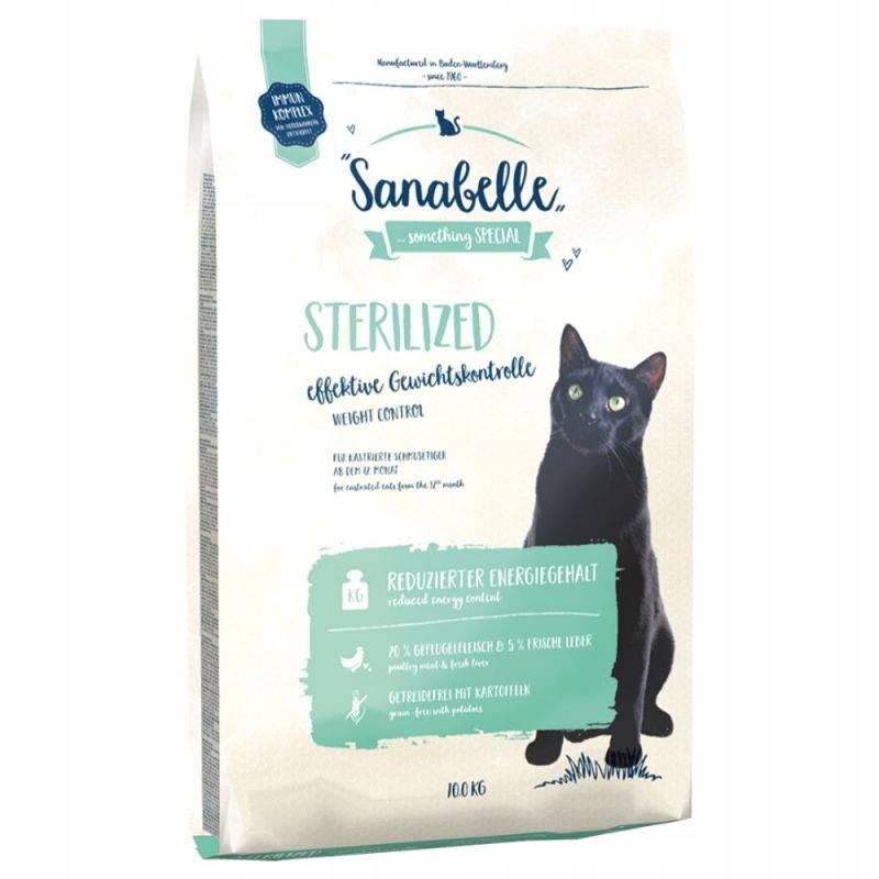 Bosch Sanabelle Sterilized sucha karma dla kotów sterylizowanych 8 kg – z drobiem