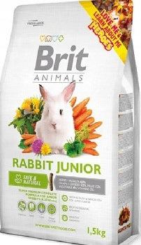 Brit Animals Rabbit Junior Complete karma dla młodych królików 1,5 kg – granulat