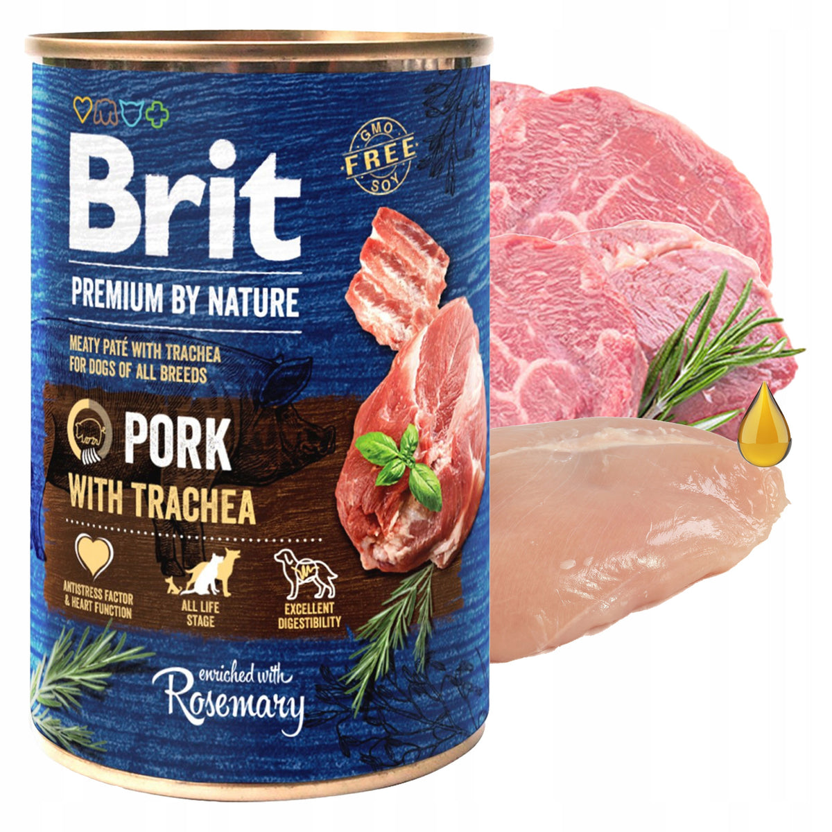 Brit by Nature karma mokra dla psa bezzbożowa 30 x 400 g – mix smaków, puszki