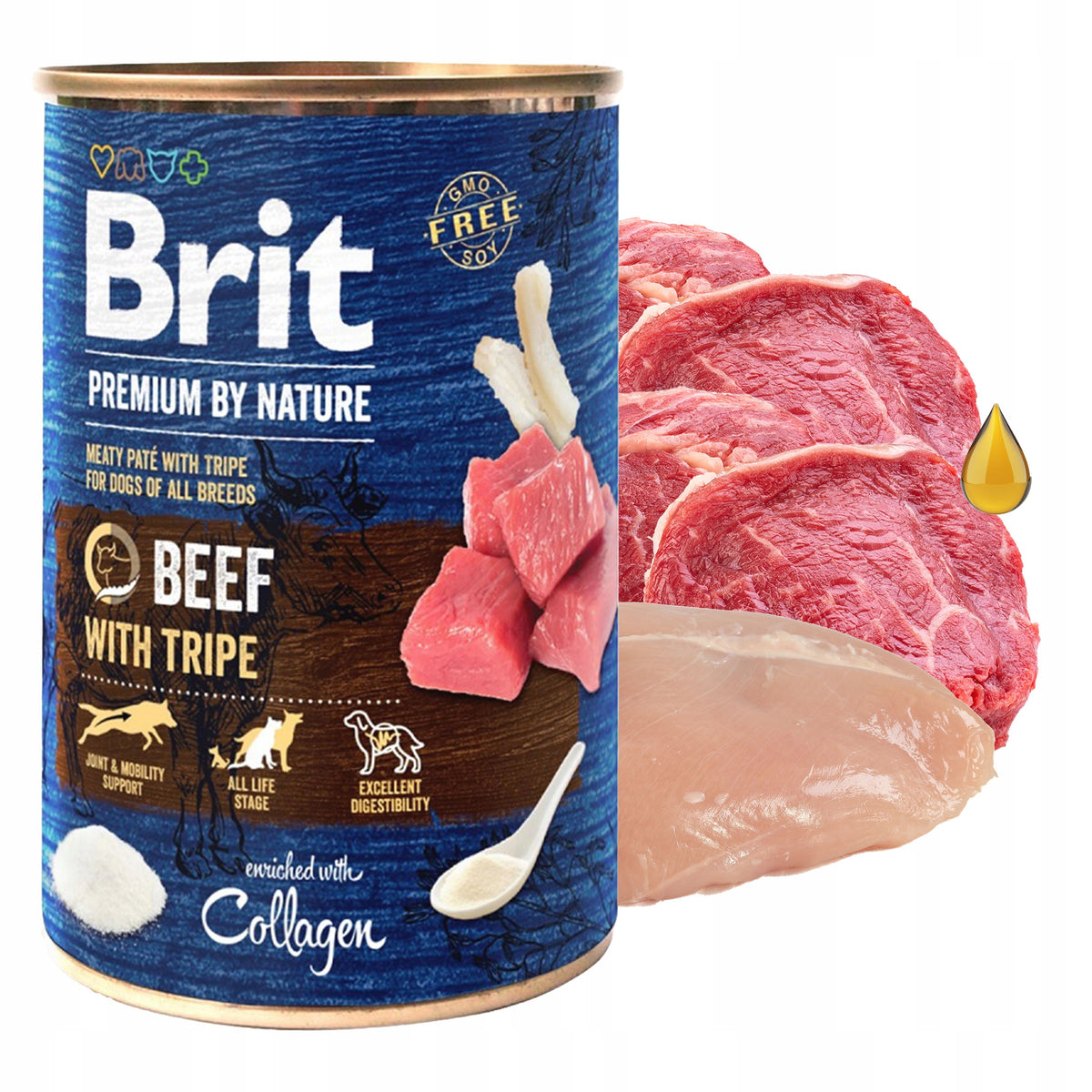 Brit by Nature karma mokra dla psa bezzbożowa 30 x 400 g – mix smaków, puszki
