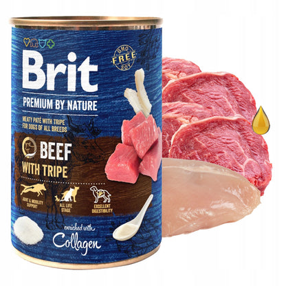 Brit by Nature karma mokra dla psa bezzbożowa 30 x 400 g – mix smaków, puszki