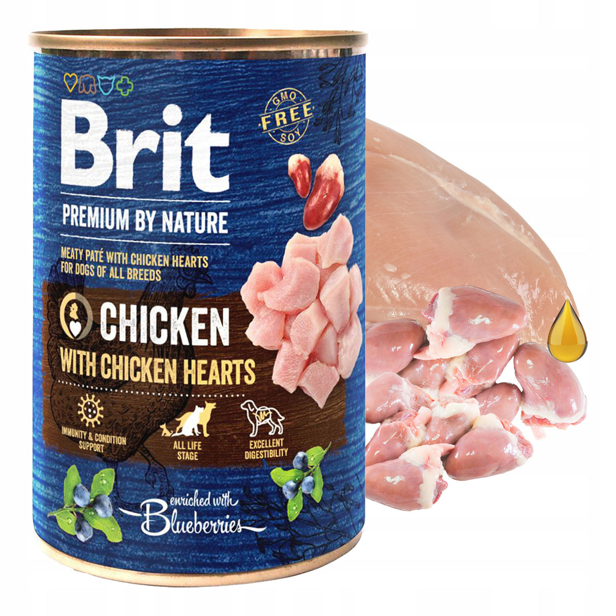 Brit by Nature karma mokra dla psa bezzbożowa 30 x 400 g – mix smaków, puszki