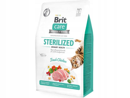 Brit Care sucha karma dla kota sterylizowanego 7 kg bezzbożowa Urinary – kurczak
