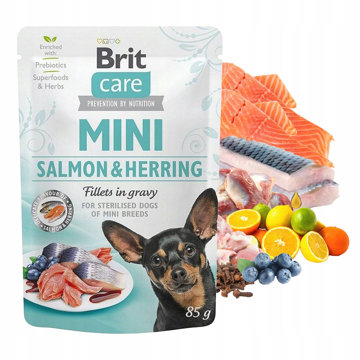 Brit Care Mini mokra karma dla psa małych ras, bezzbożowa, 20 x 85 g – mix smaków