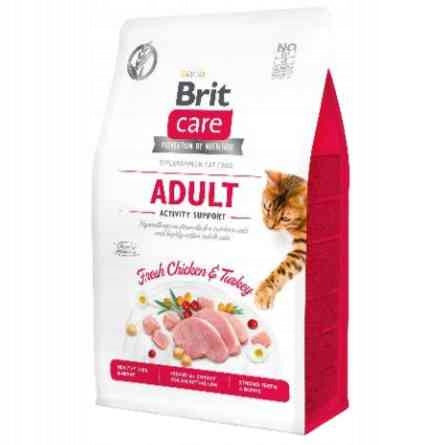Brit Care Cat Grain-Free Activity Support karma sucha dla kota 2 kg – indyk