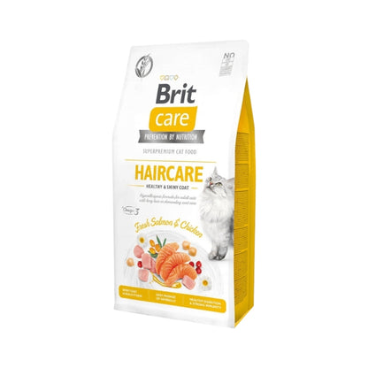 Brit Care Cat Grain-Free Haircare sucha karma dla kota 2 kg – bezzbożowa, łosoś i kurczak