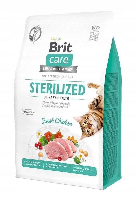 Brit Care Cat sucha karma dla kota sterylizowanego Urinary 2 kg – bezzbożowa, kurczak