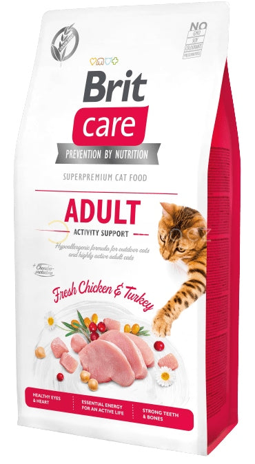 Brit Care karma sucha dla kota Sensitive 7 kg – bezzbożowa, owady i śledź, dla alergików
