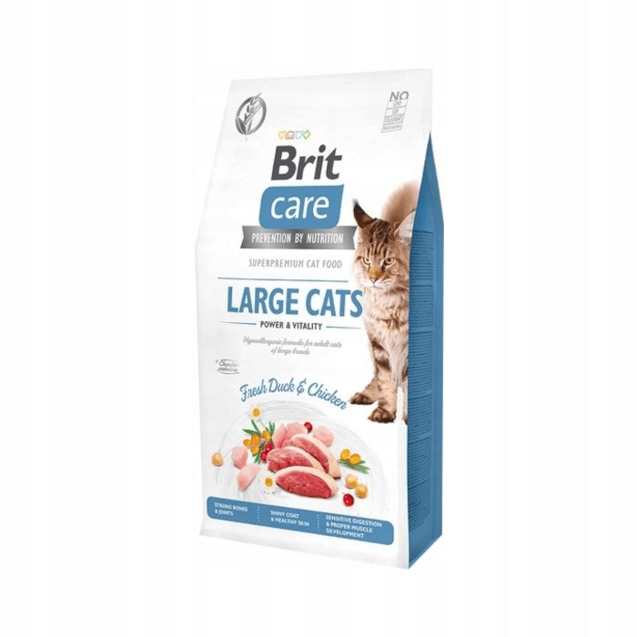 Brit Care sucha karma dla kota Large Power & Vitality 2 kg – bezzbożowa, kaczka i kurczak