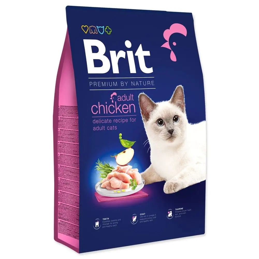 Brit Premium by Nature sucha karma dla kota dorosłego 8 kg bezzbożowa – kurczak