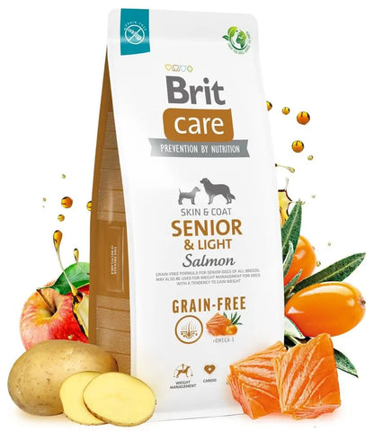 BRIT Care bezzbożowa karma dla psa seniora 12 kg – łosoś z ziemniakami, light