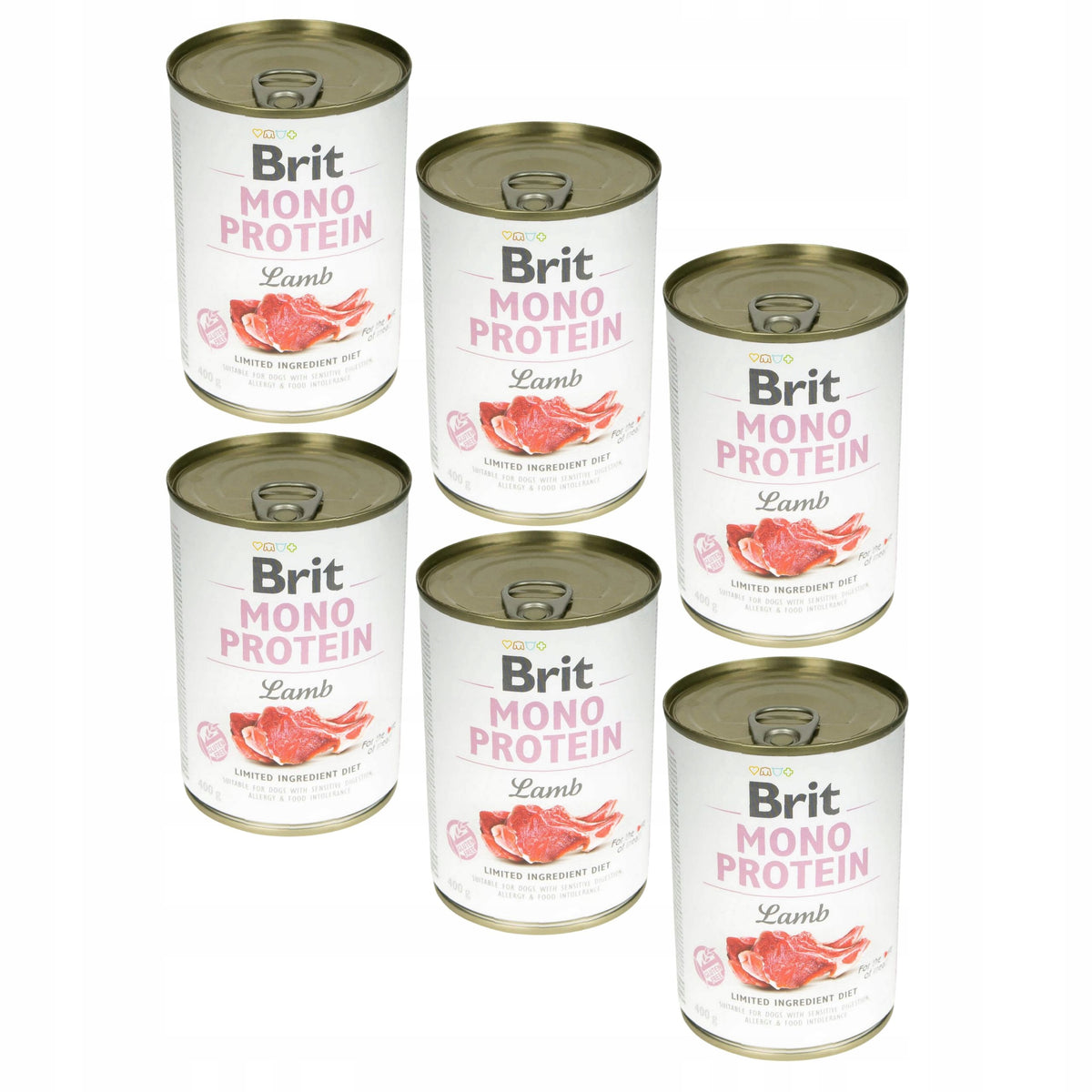 Brit Care Mono Protein mokra karma dla psa z jagnięciną 6 x 400 g – hipoalergiczna