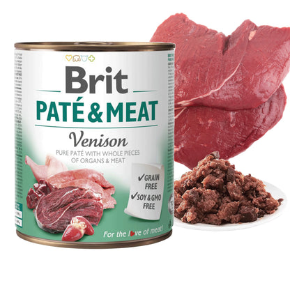BRIT Pate & Meat mokra karma dla psa bezzbożowa 30 x 800 g – pasztet z mięsem, mix smaków