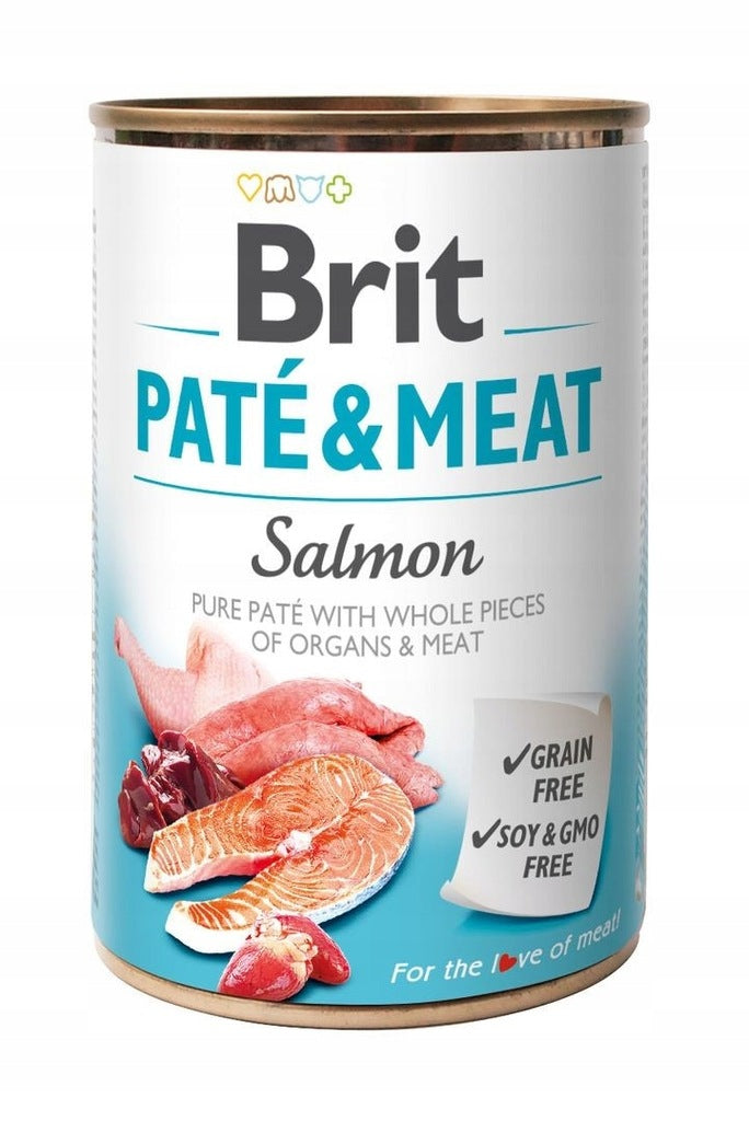 BRIT Pate&Meat mokra karma dla psa bez zbóż 8 x 400 g – mix smaków, puszki