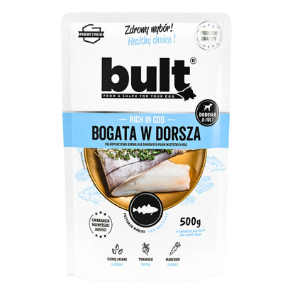 BULT Mokra karma dla psa bezzbożowa 12x500 g – mix 10 smaków, bez kurczaka