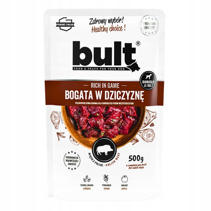 BULT Mokra karma dla psa 20 x 500 g mix 10 smaków – pełnoporcjowa, dla dorosłych psów