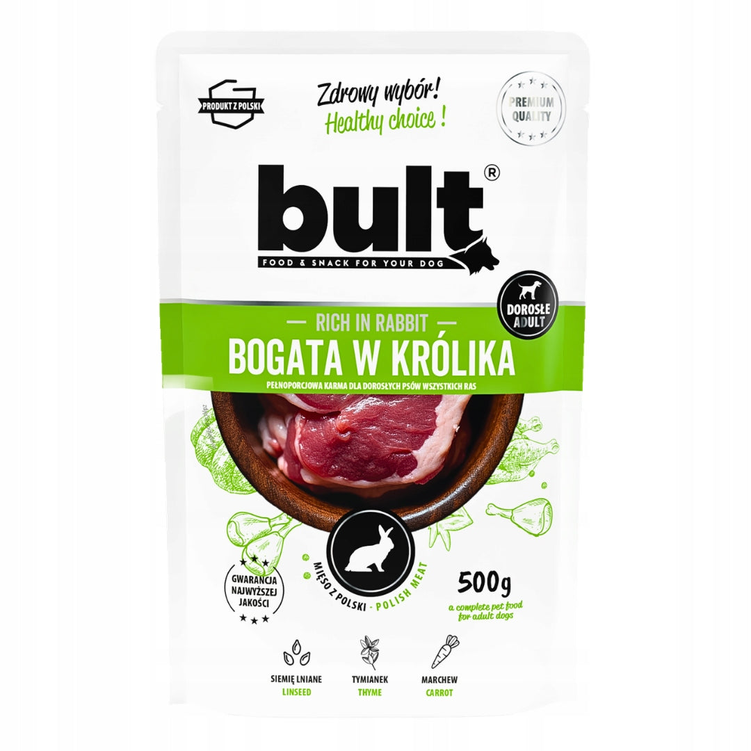 Bult mokra karma dla psa w saszetkach 30x500 g – mix 10 smaków dla dorosłych psów, 15 kg