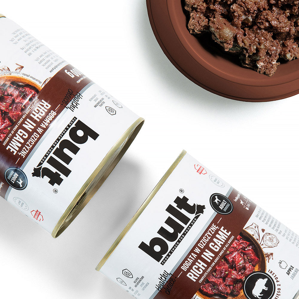 BULT mokra karma dla psa mix smaków 12 x 800 g – 6 smaków, 75% mięsa, puszki 9,6 kg