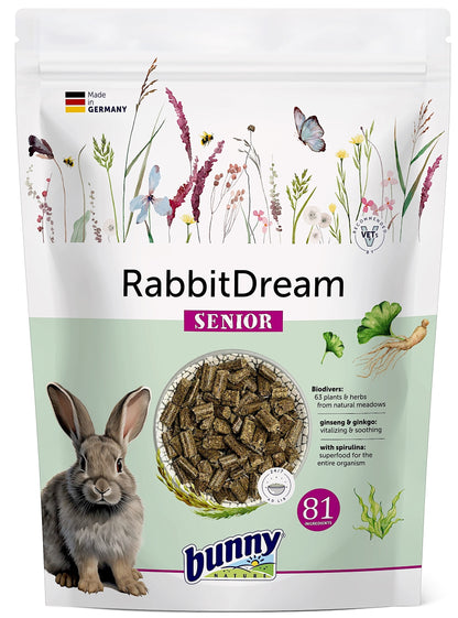 Bunny Nature Rabbit Dream Senior karma dla królika 1,5 kg – granulat z prebiotykiem i ziołami