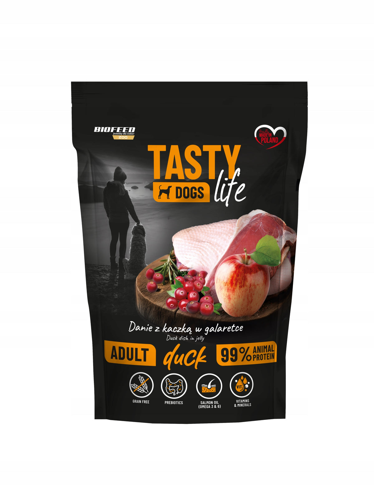 BioFeed Tasty Dogs Life mokra karma dla psa mix smaków – zestaw 24 x 500 g