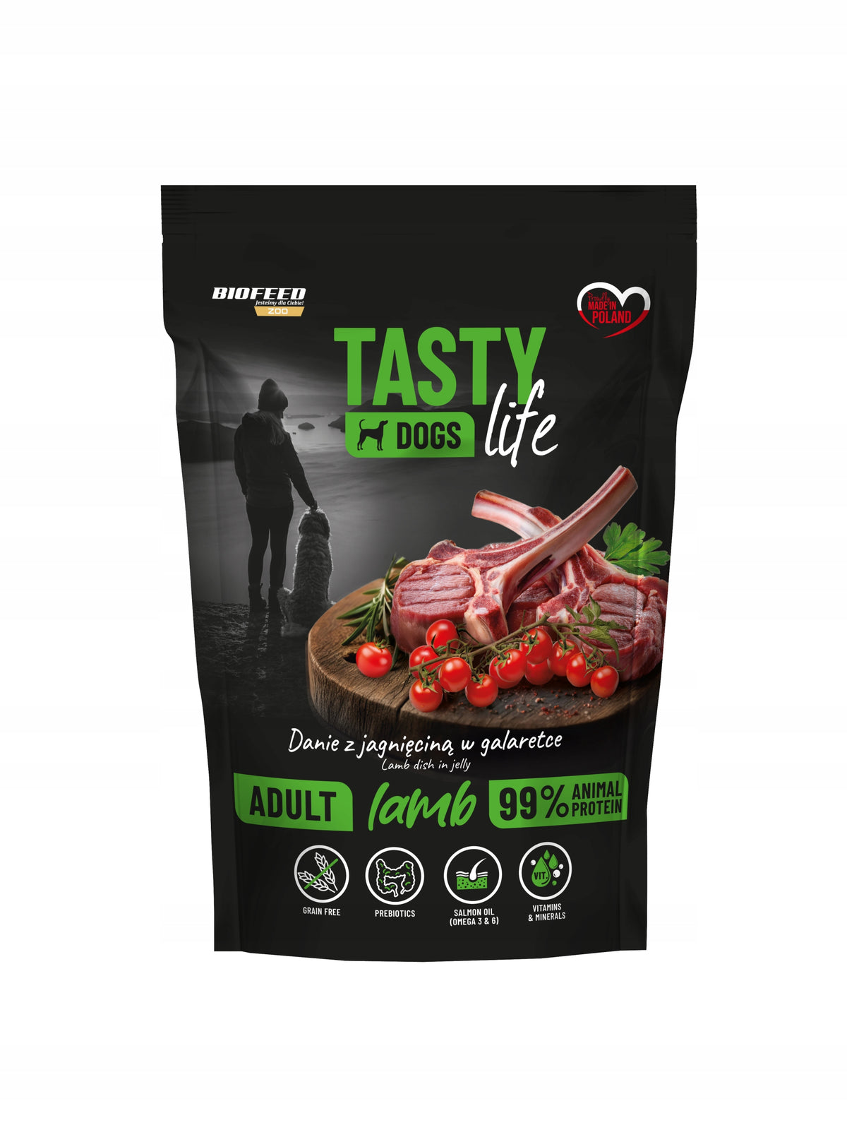 BioFeed Tasty Dogs Life mokra karma dla psa mix smaków – zestaw 24 x 500 g