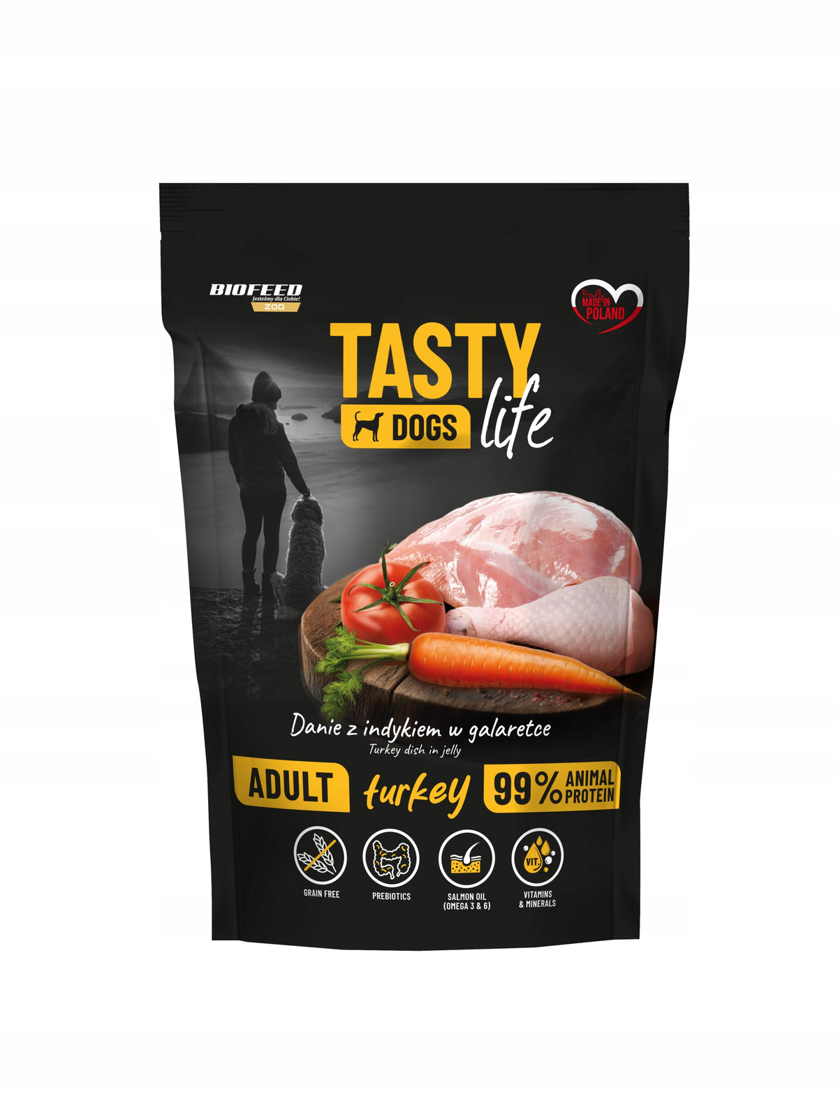 BioFeed Tasty Dogs Life mokra karma dla psa mix smaków – zestaw 24 x 500 g