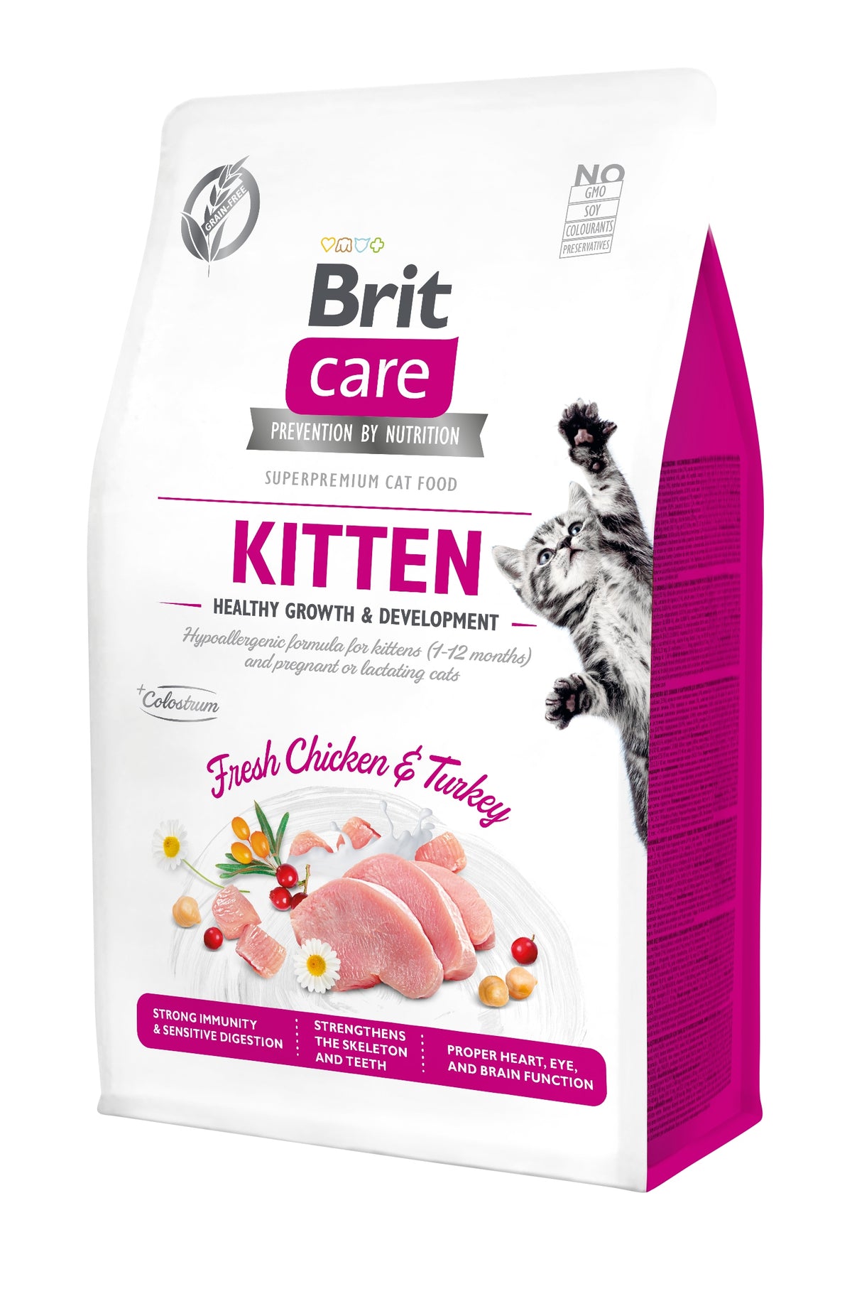 Brit Care Cat Grain-Free Kitten sucha karma dla kociąt 7 kg, bezzbożowa – kurczak