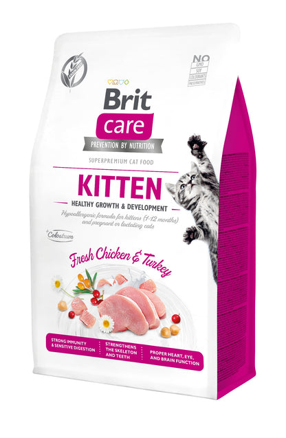 Brit Care Cat Grain-Free Kitten sucha karma dla kociąt 7 kg, bezzbożowa – kurczak