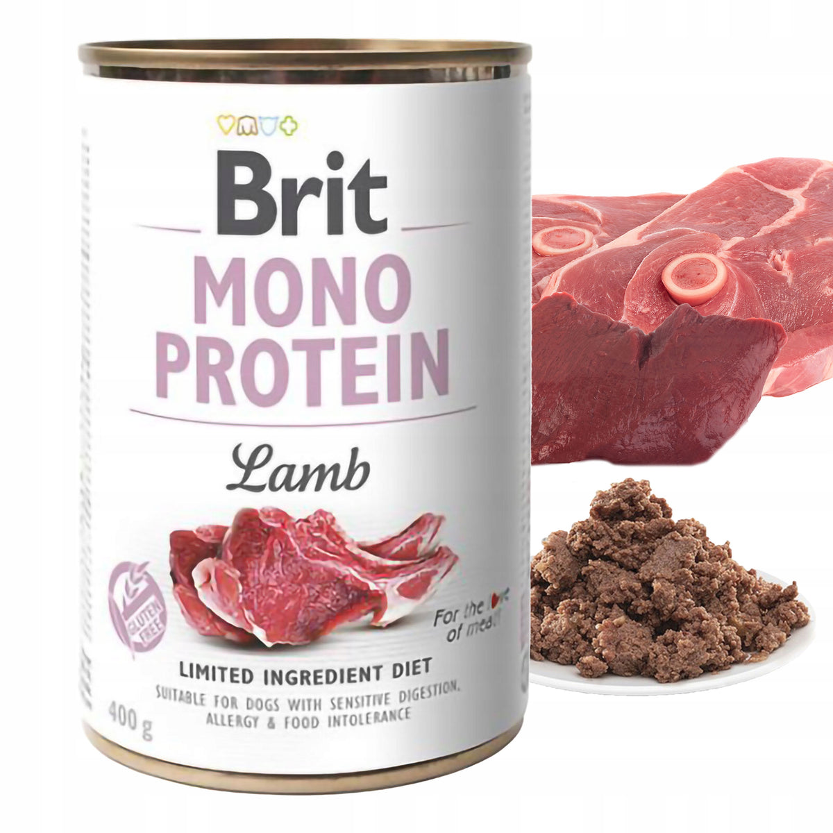 Brit Care Mono Protein mokra karma dla psa 8 x 400 g – bezzbożowa, monobiałkowa, mix smaków